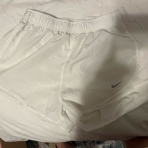 Nike dry fit shorts white